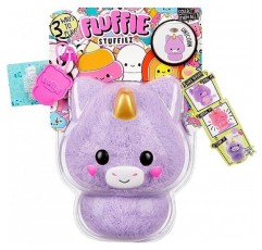 유니콘 소형 수집품 특징 플러시 천 - 포옹 가능한 ASMR Fidget DIY 모피 풀링, 매우 부드러운 보풀이 포함된 깜짝 공개 언박싱