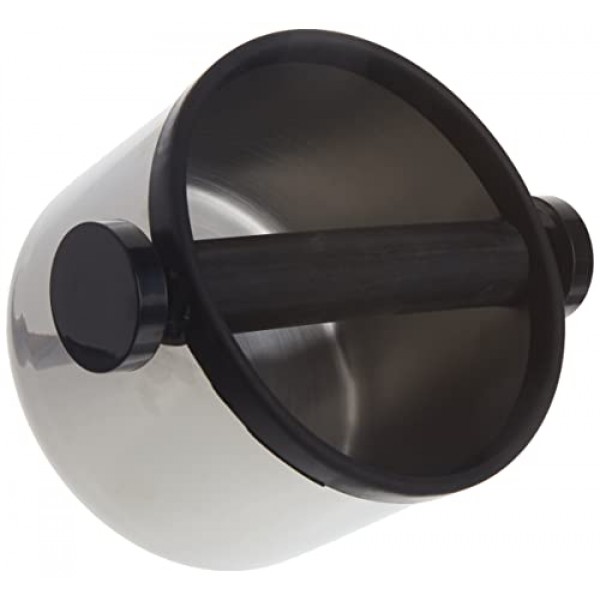 De'Longhi 에스프레소 녹 박스, 커피 퍽을 쉽고 깔끔하게 처리, 탈착식 바 및 미끄럼 방지 베이스, 식기세척기 사용 가능, 스테인리스 스틸, (대형) 5인치, DLSC062