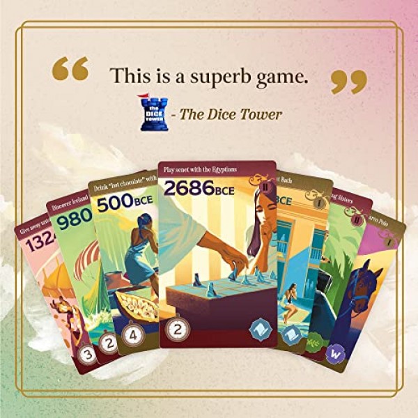 역사를 통한 트레킹: 가족 보드 게임 | 시간을 통한 모험과 가족 게임의 밤 동안 놀라운 이벤트를 목격하세요 | 10세 이상