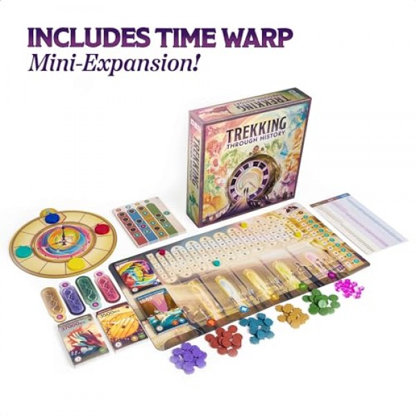 역사를 통한 트레킹: 가족 보드 게임 | 시간을 통한 모험과 가족 게임의 밤 동안 놀라운 이벤트를 목격하세요 | 10세 이상