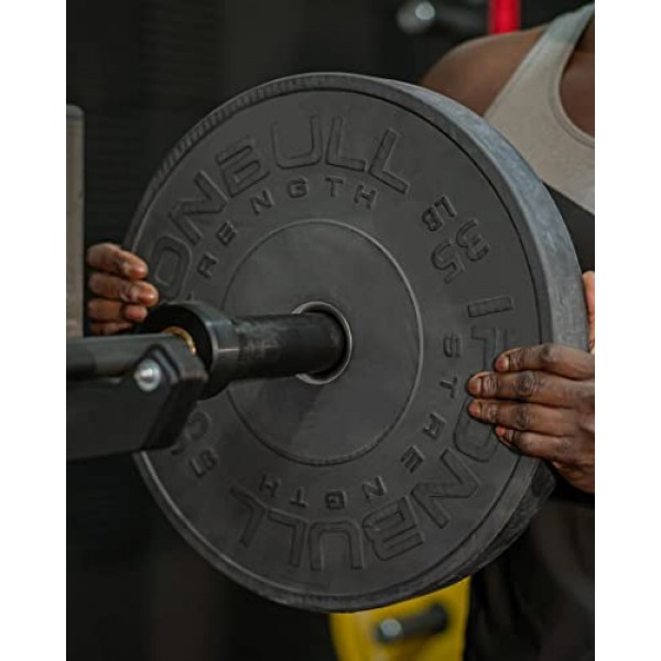 HD 범퍼 플레이트 2(싱글) - 10LB / 15LB / 25LB / 35LB / 45LB - 올림픽 바벨용 고무 웨이트 플레이트 1개 - 교차 트레이닝, 역도, 피트니스 및 체육관 웨이트에 이상적