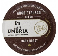 Caffe Umbria 1인용 커피 컵, 아르코 에트루스코 블렌드, 12개