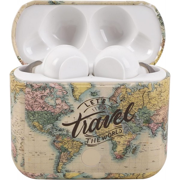 I-TOTAL® - 충전 케이스가 있는 Bluetooth 헤드폰, Bluetooth 헤드폰, 마이크가 있는 무선 헤드폰/iPhone용 Samsung Huawei Xiaomi, One Plus(구 MAP)