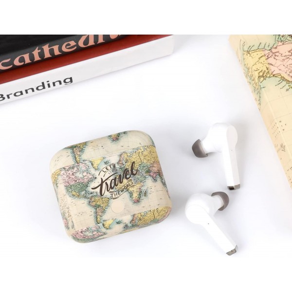 I-TOTAL® - 충전 케이스가 있는 Bluetooth 헤드폰, Bluetooth 헤드폰, 마이크가 있는 무선 헤드폰/iPhone용 Samsung Huawei Xiaomi, One Plus(구 MAP)