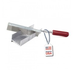 Excel 블레이드 금속 연귀 상자 세트(손잡이 및 면도기 당김 톱날 포함) - 목재, 플라스틱 및 연질 금속용 소형 6인치 알루미늄 및 강철 공구, 2개 절단 각도