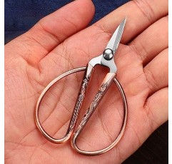 Aesosor 3.3인치 소형 봉제 자수 가위, 스테인레스 스틸 소형 가위 봉제 공예, 예술 작품, 십자수 절단, 공예, 바느질 DIY 도구 청동용 날카로운 팁 디테일 가위