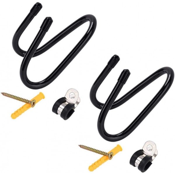 Vcedas 2 팩 스케이트 보드 벽 마운트 스케이트 보드 브래킷 스케이트 보드, 서핑 스케이트 또는 롱 보드를 걸기위한 나사가있는 벽 걸이 걸이 홀더 Pennyboard Snowboard