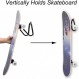 Vcedas 2 팩 스케이트 보드 벽 마운트 스케이트 보드 브래킷 스케이트 보드, 서핑 스케이트 또는 롱 보드를 걸기위한 나사가있는 벽 걸이 걸이 홀더 Pennyboard Snowboard