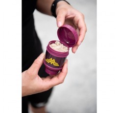 SmartShake Whey2Go Funnel, 단백질 상자, Aufbewahrungsbox, 110ml, DC Wonderwoman Wonder Woman