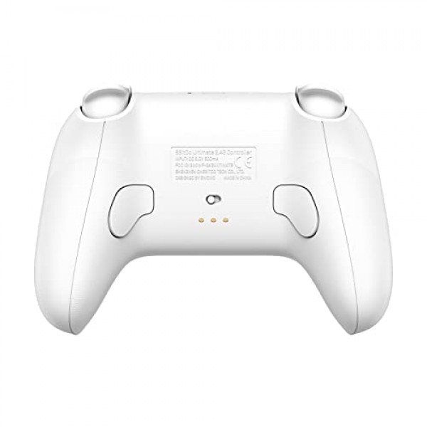 8Bitdo Ultimate 2.4g 무선 컨트롤러(Windows, Android 및 Raspberry Pi용 충전 도크 포함)(흰색)