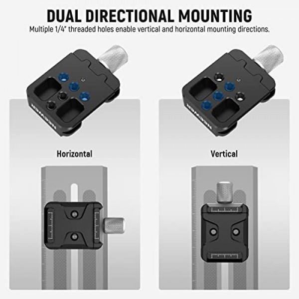 DSLR 카메라 및 미러리스 카메라용 NEEWER Arca 유형 퀵 릴리스 클램프, DJI Ronin S/SC ZHIYUN 크레인 시리즈 WEEBILL S Gimbal Stabilizer, GA004와 호환 가능