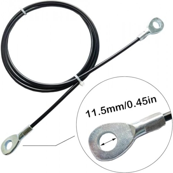 Mi Metty 피트니스 풀리 케이블, 조정 가능한 홈 체육관 케이블 풀리 시스템 도르래 기계 액세서리 용 교체 피트니스 케이블, 홈 체육관 용 두꺼운 5mm 헤비 듀티 풀리 케