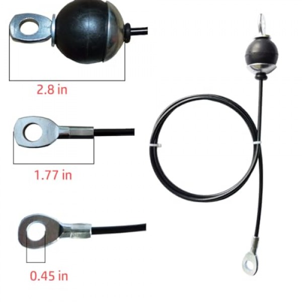 Mi Metty 피트니스 풀리 케이블, 조정 가능한 홈 체육관 케이블 풀리 시스템 도르래 기계 액세서리 용 교체 피트니스 케이블, 홈 체육관 용 두꺼운 5mm 헤비 듀티 풀리 케