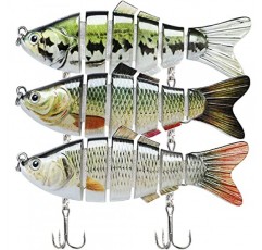 민물과 바닷물을 위한 TRUSCEND 낚시 미끼, 배스 송어를 위한 실물 같은 스윔베이트 크래피 월아이, 천천히 싱킹 배스 낚시 미끼, 남성을 위한 놀라운 낚시 선물, 가족에