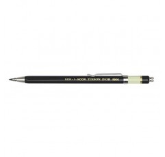 Koh-I-Noor Toison d'Or 클립 포함 리드 홀더, 2mm x 120mm 리드, 검정색, 각 1개(5900CN1005KK)