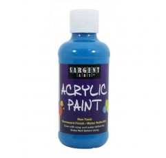 Sargent Art 22-2250 8온스 형광 아크릴 페인트, 파란색