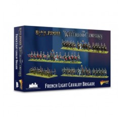 Warlord Black Powder Epic Battles 워털루: 프랑스 경기병 여단 군사 테이블 탑 Wargaming 플라스틱 모델 키트 312002002