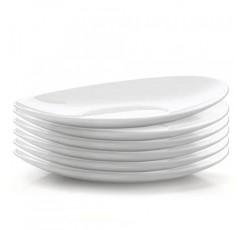 Bormioli Rocco Prometeo 디너 접시 6개 세트, 10.75