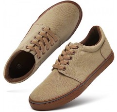 Hash bubbie Mens 캔버스 신발 클래식 남성 캔버스 스니커즈 로우 탑 테니스 신발 레이스 업 편안한 스케이트 캐주얼 신발