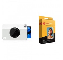 Kodak 2x3 프리미엄 Zink 인화지(100매) 및 KODAK Printomatic 디지털 즉석 인쇄 카메라 번들