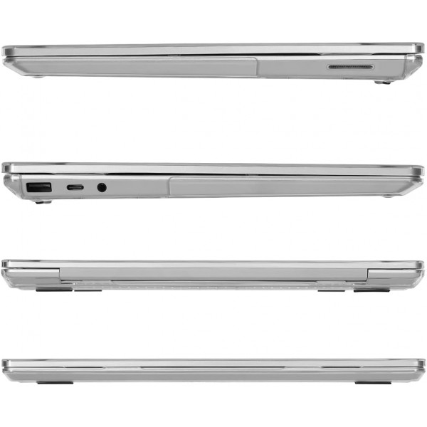 MOSISO 케이스는 Microsoft Surface Laptop Go 2/1 12.4인치 2022 2020 버전(모델: 2013 및 1943), 보호용 플라스틱 하드 쉘 케이스 커버, 크리스탈 클리어와만 호환 가능