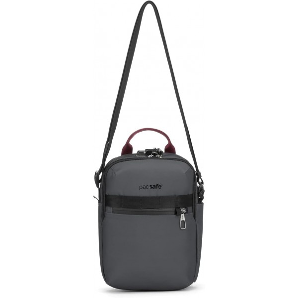 Pacsafe Metrosafe X 수직 숄더백, 슬레이트