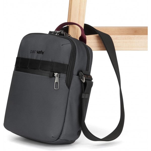 Pacsafe Metrosafe X 수직 숄더백, 슬레이트