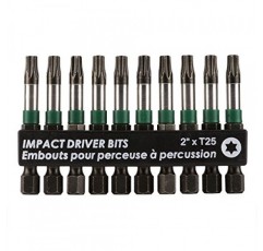 98099 Torx T25 임팩트 비트, 10팩