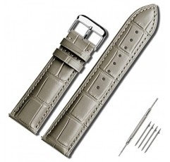 Moran 정품 가죽 시계 밴드 퀵 릴리스 18mm 20mm 22mm 교체용 Smartwatch 스트랩 삼성 Galaxy Watch 5/4/3,Garmin Watch,Huawei,Fossil,Seiko,Citizen,Ticwatch와 호환 가능