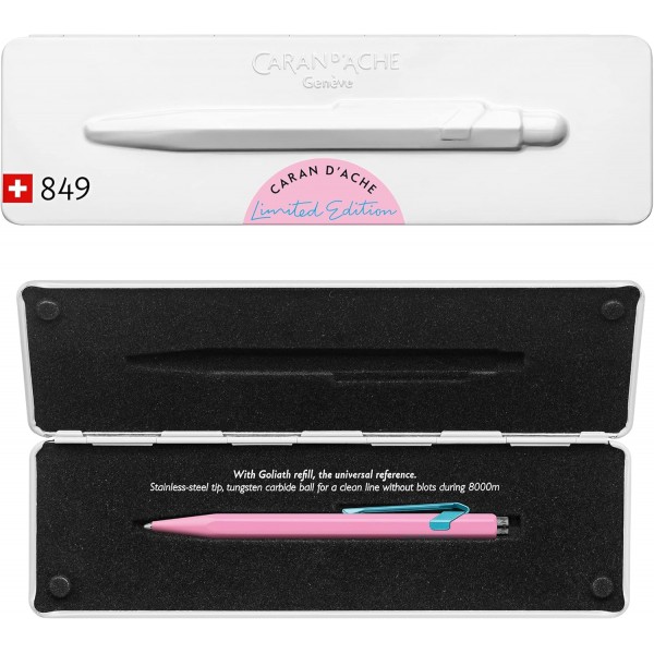 Caran d'Ache 849 볼펜 'Claim Your Style' 에디션 2 - 히비스커스 핑크