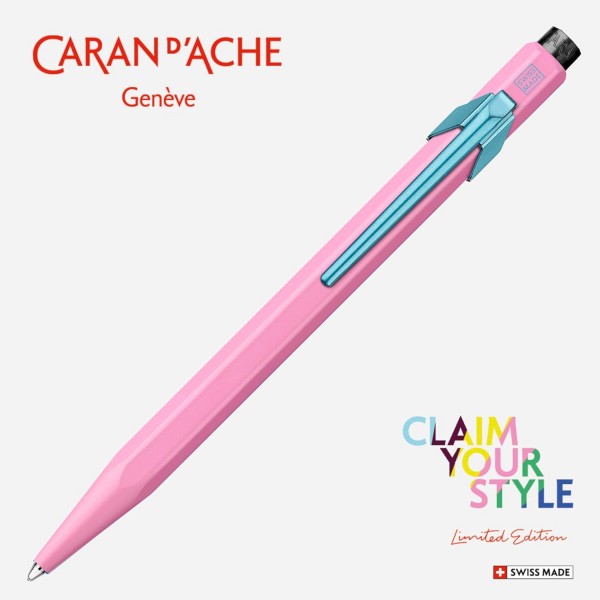 Caran d'Ache 849 볼펜 'Claim Your Style' 에디션 2 - 히비스커스 핑크