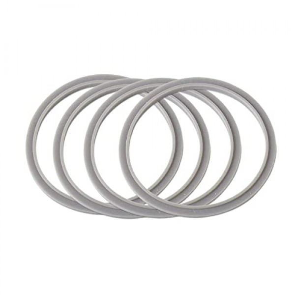 LinaLife 4 팩 가스켓 고무 씰 링 회색 Nutribullet 900W 블레이드 컵과 호환 가능 고무 링 씰 링 가스켓 Nutribullet 600/900 시리즈 블렌더와 호환 가능