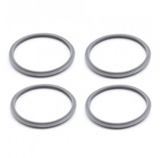 LinaLife 4 팩 가스켓 고무 씰 링 회색 Nutribullet 900W 블레이드 컵과 호환 가능 고무 링 씰 링 가스켓 Nutribullet 600/900 시리즈 블렌더와 호환 가능