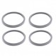 LinaLife 4 팩 가스켓 고무 씰 링 회색 Nutribullet 900W 블레이드 컵과 호환 가능 고무 링 씰 링 가스켓 Nutribullet 600/900 시리즈 블렌더와 호환 가능