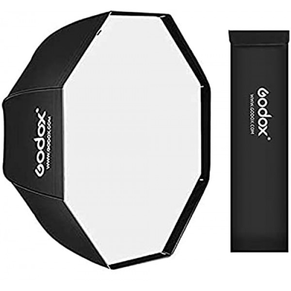 Godox 휴대용 120cm/47.2 우산 팔각형 소프트박스 반사경, 스튜디오 사진 플래시 스피드라이트용 운반용 가방 포함
