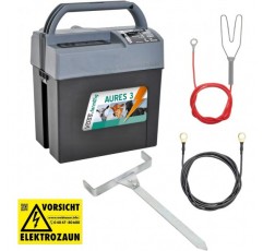 VOSS.farming 모바일 9V 12V 전기 울타리 장치 전기 울타리 전기 울타리 말 울타리 조랑말에 연결하기 위한 완벽한 액세서리가 있는 강력한 