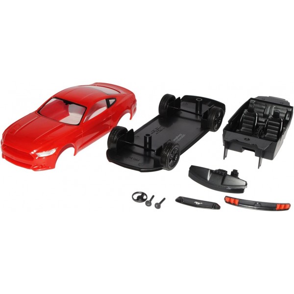 Revell Ford Mustang VI Coupe Red 2014 이후 SnapTite Kit 1/25 1/24 맞춤형 번호판이 없는 모델 자동차