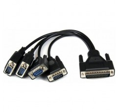 StarTech.com 4포트 PCI Express PCIe 직렬 콤보 카드(브레이크아웃 케이블 포함) - 2 x RS232 2 x RS422 / RS485 - 이중 프로필(PEX4S232485)