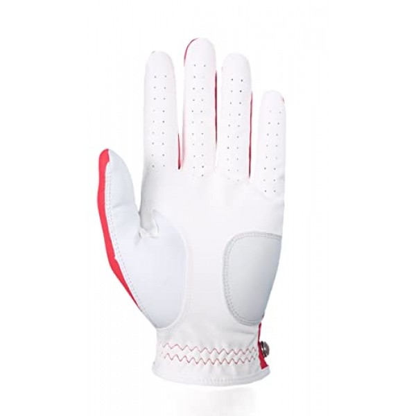 SIMPLE SYMBOL 남성용 골프 글러브 프리미엄 합성 가죽, 안정적인 그립, 6팩(왼쪽은 왼손에 착용, 오른쪽은 오른손에 착용) 화이트/스카이/베이지/레드 중에서 선택할 수 