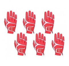 SIMPLE SYMBOL 남성용 골프 글러브 프리미엄 합성 가죽, 안정적인 그립, 6팩(왼쪽은 왼손에 착용, 오른쪽은 오른손에 착용) 화이트/스카이/베이지/레드 중에서 선택할 수 