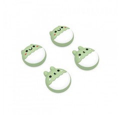 PlayVital Rabbit & Squirrel ps5/4 컨트롤러용 귀여운 엄지 그립 캡, Xbox 시리즈 X/S용 실리콘 아날로그 스틱 캡 커버, Switch Pro 컨트롤러용 썸스틱 캡 - 말차 그린