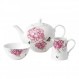 Royal Albert Miranda Kerr Everyday 40034006 Teapot, Sugar & Cream 3 Pc Set, White, Porcelain, Teaset: Cake Stands