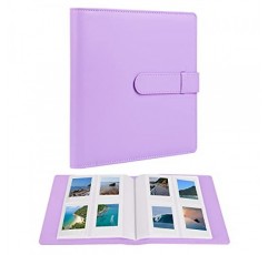 Fujifilm Instax Mini 12 11 9 40 9 8 7+ 인스턴트 카메라용 256 포토북 앨범, Polaroid Snap/PIC-300/Z2300/ SocialMatic Zip 인스턴트 프린터용 사진 앨범(라일락 퍼플)