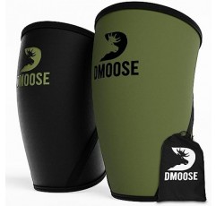 남성 및 여성용 DMoose 피트니스 무릎 슬리브, 역도, 파워리프팅 및 스쿼트에 적합 - IPL 승인 7mm 두께의 양면 슬리브 - 리프팅 및 체육관 운동에 가장 적합하며 압축 제공