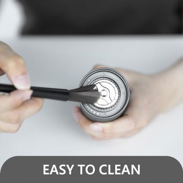 TIMEMORE 수동 커피 그라인더 핸드 커피 그라인더 스테인레스 스틸 원추형 버 밤나무 C2 MAX 내부 조절 가능 설정 용량 30g 여행, 캠핑, 가정용 프렌치 프레스 커피 다크 그