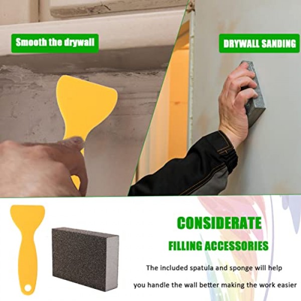 TINSKY 채울 수 있는 브러시 펜 페인트 터치 업 펜 빈 오일 펜 브러시 프레스 벽 캐비닛용 페인트 펜 가구 매장 하우스 페인트, 스크레이퍼 및 스폰지가 포함된 벽 페인