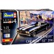Chevrolet Chevy Chevelle SS396 Coupe Black with White 2nd Generation 1968-1972 Kit 1/24 1/25 개별 번호판이 있는 Revell 모델 자동차 번호판이 있는