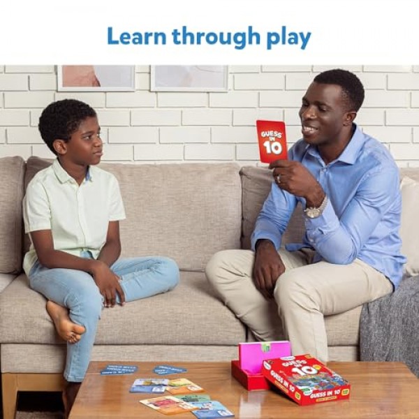 Skillmatics 카드 게임 - 미국 10개 주 추측, 보드 게임, 지리 및 역사를 좋아하는 소년, 소녀 및 어린이를 위한 교육 여행 장난감, 8, 9, 10세 이상을 위한 부활절 선물