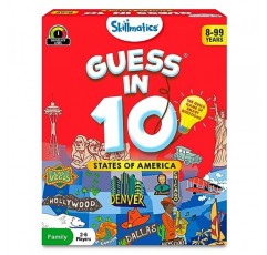 Skillmatics 카드 게임 - 미국 10개 주 추측, 보드 게임, 지리 및 역사를 좋아하는 소년, 소녀 및 어린이를 위한 교육 여행 장난감, 8, 9, 10세 이상을 위한 부활절 선물