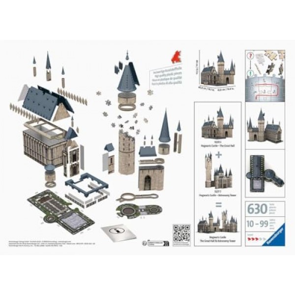 Ravensburger 3D 퍼즐 11259 해리포터 호그와트 성 대연회장 540피스